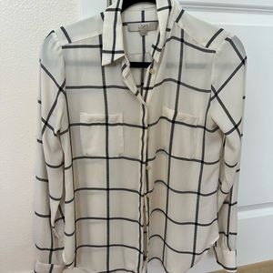 Ann Taylor Loft button up blouse